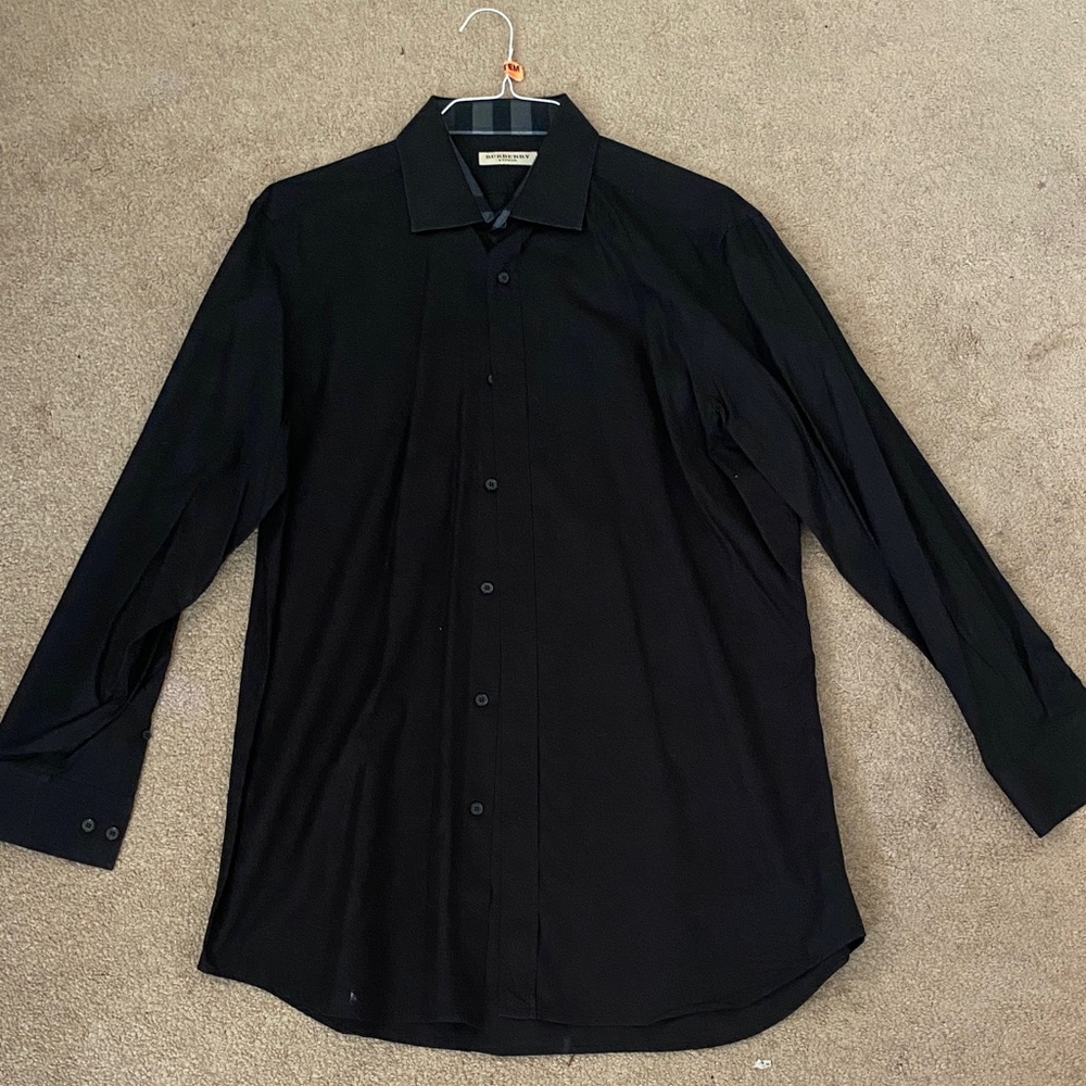 Burberry Men's Black Dress Shirt